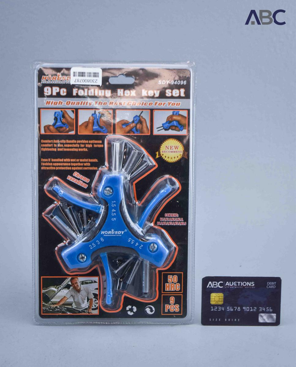Allen Key Set 9pcs Flat Head - Image 4