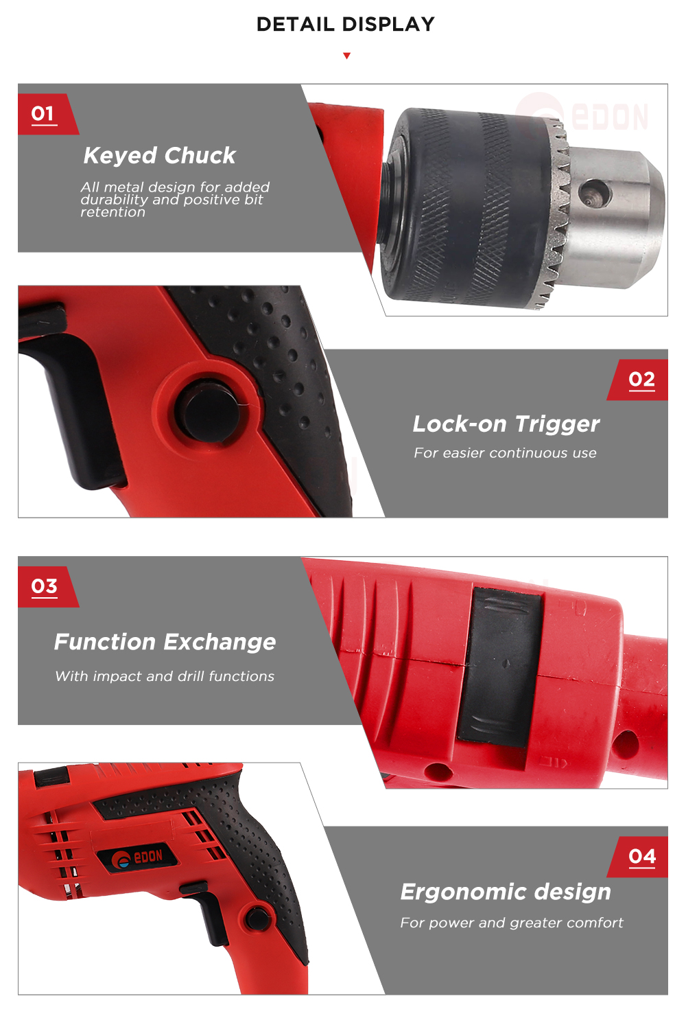 Edon Impact Drill 13 MM - Image 6