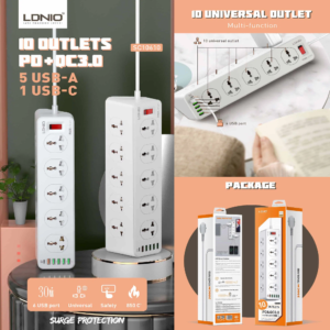 LDNIO 10 Uni. Socket Mod. SC10610