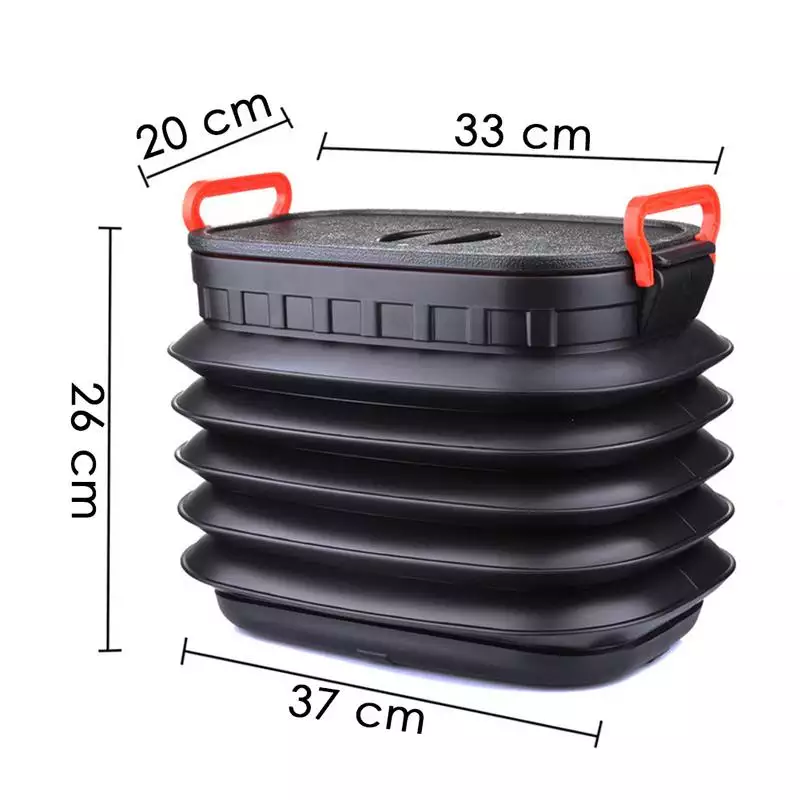 Collapsible Plastic Car Backseat Organizer 18-LTR - Image 2