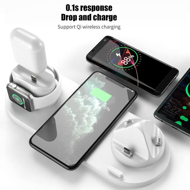 6 in 1 Multi-Function Charging Stand White - Image 3