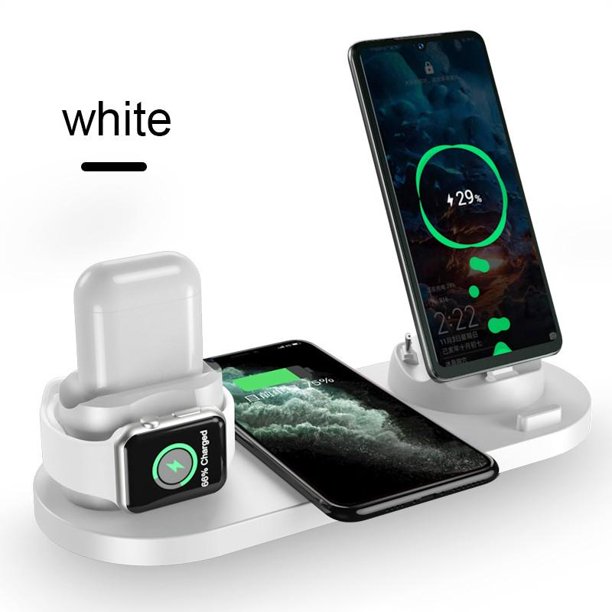 6 in 1 Multi-Function Charging Stand White - Image 5