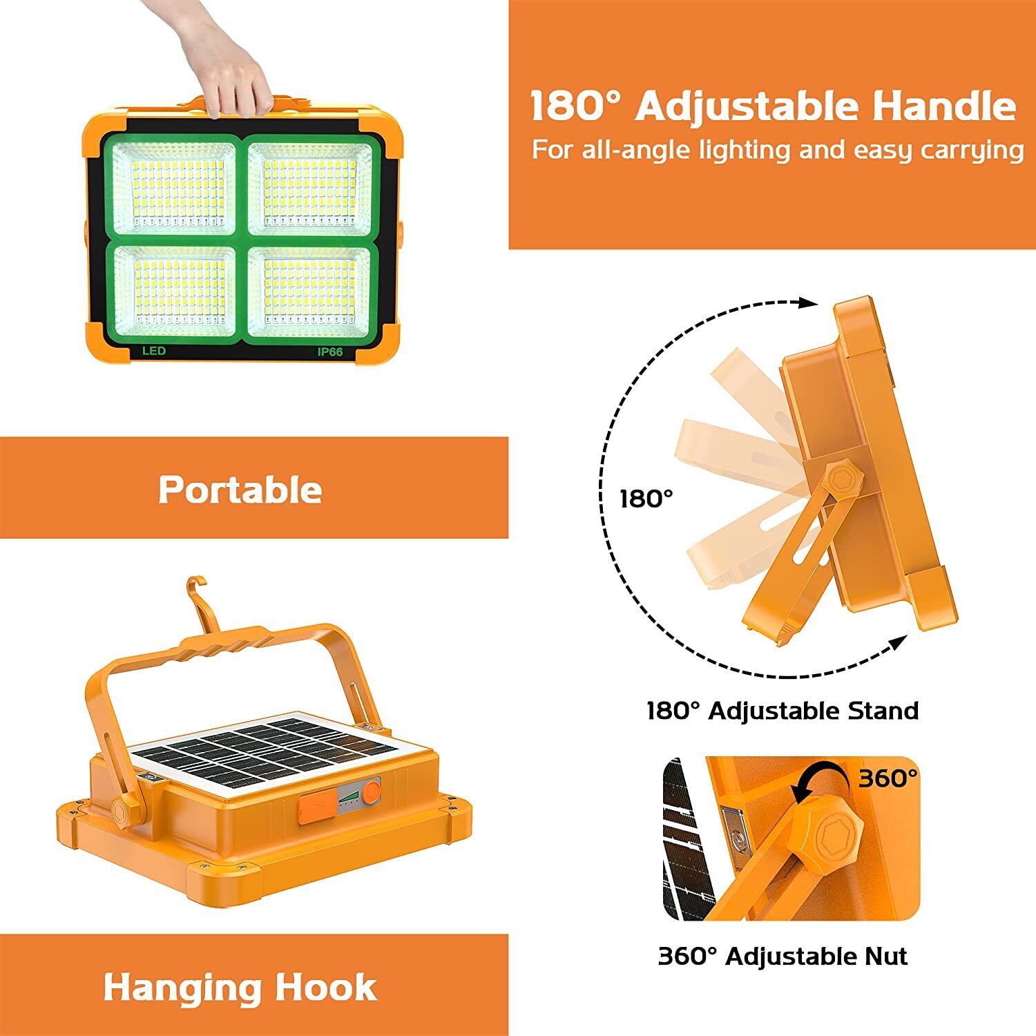Solar Led Light Yellow Col. Frame Big - Image 8