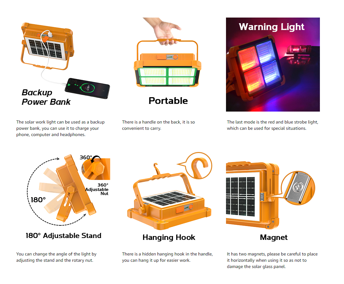 Solar Led Light Yellow Col. Frame Big - Image 11