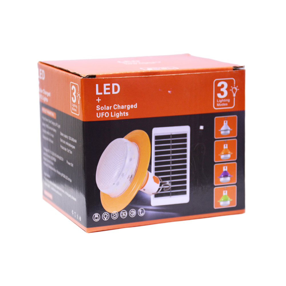 Solar Charging UFO Light Orange - Image 6
