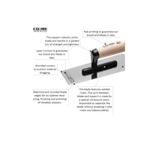Trowel Plain ABS Fusion Wood Handle [ Italy ]