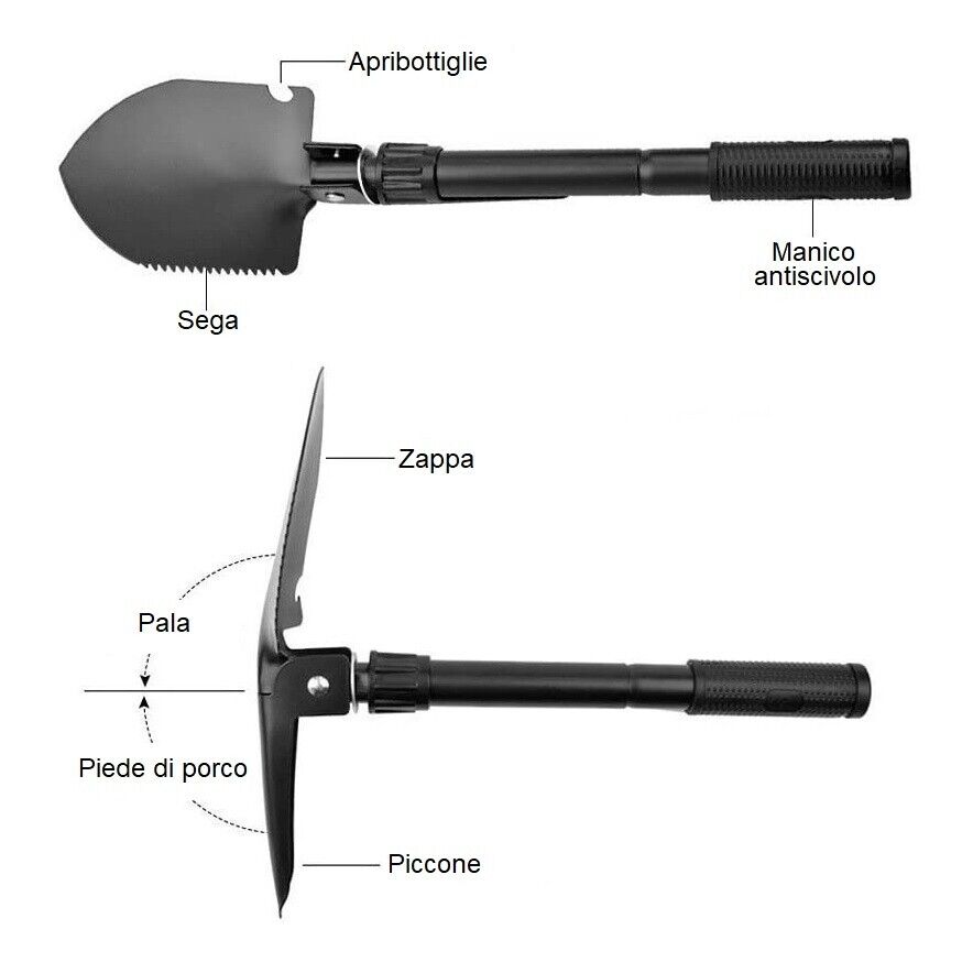Folding Camping Shovel Multi-Function Mini - Image 8