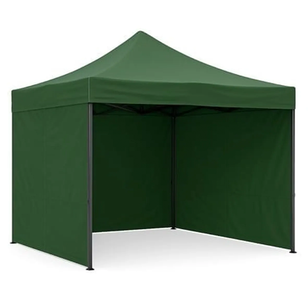 8-Folding Tent with Cover 3 Side Green