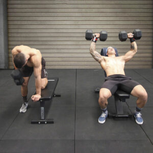 Dumbbell Rubber Black Hex