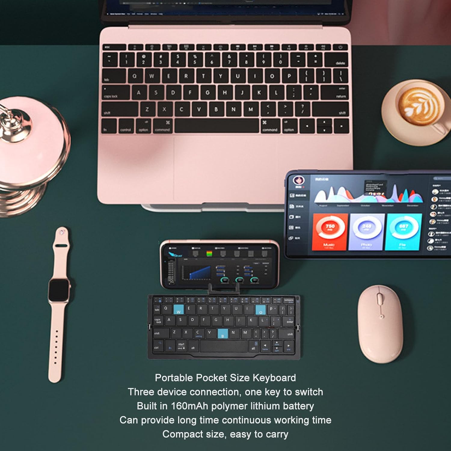 Bluetooth Wireless Keyboard Mini - Image 3