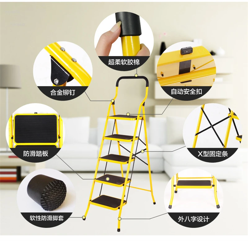 Ladder Steel Yellow - Image 2