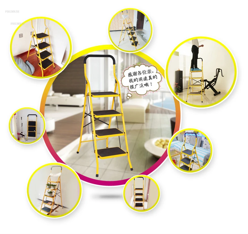 Ladder Steel Yellow - Image 3