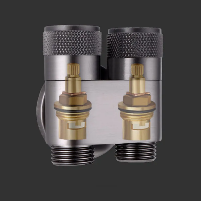 Angle Valve Classic Black Dual Way - Image 12