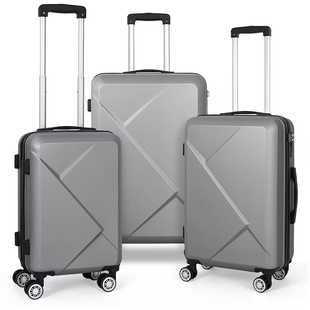 Suitcase Grey 3pcs Set