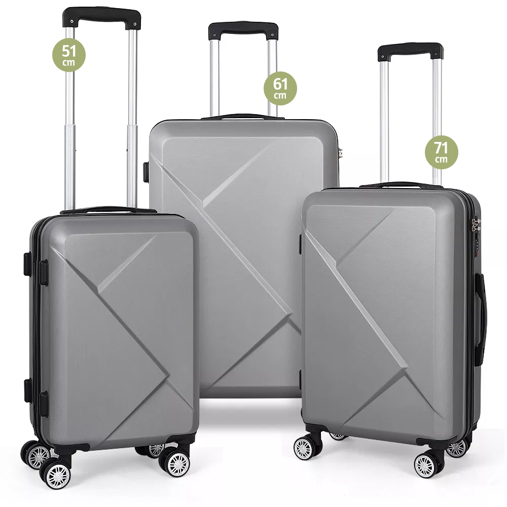 Suitcase Grey 3pcs Set - Image 9