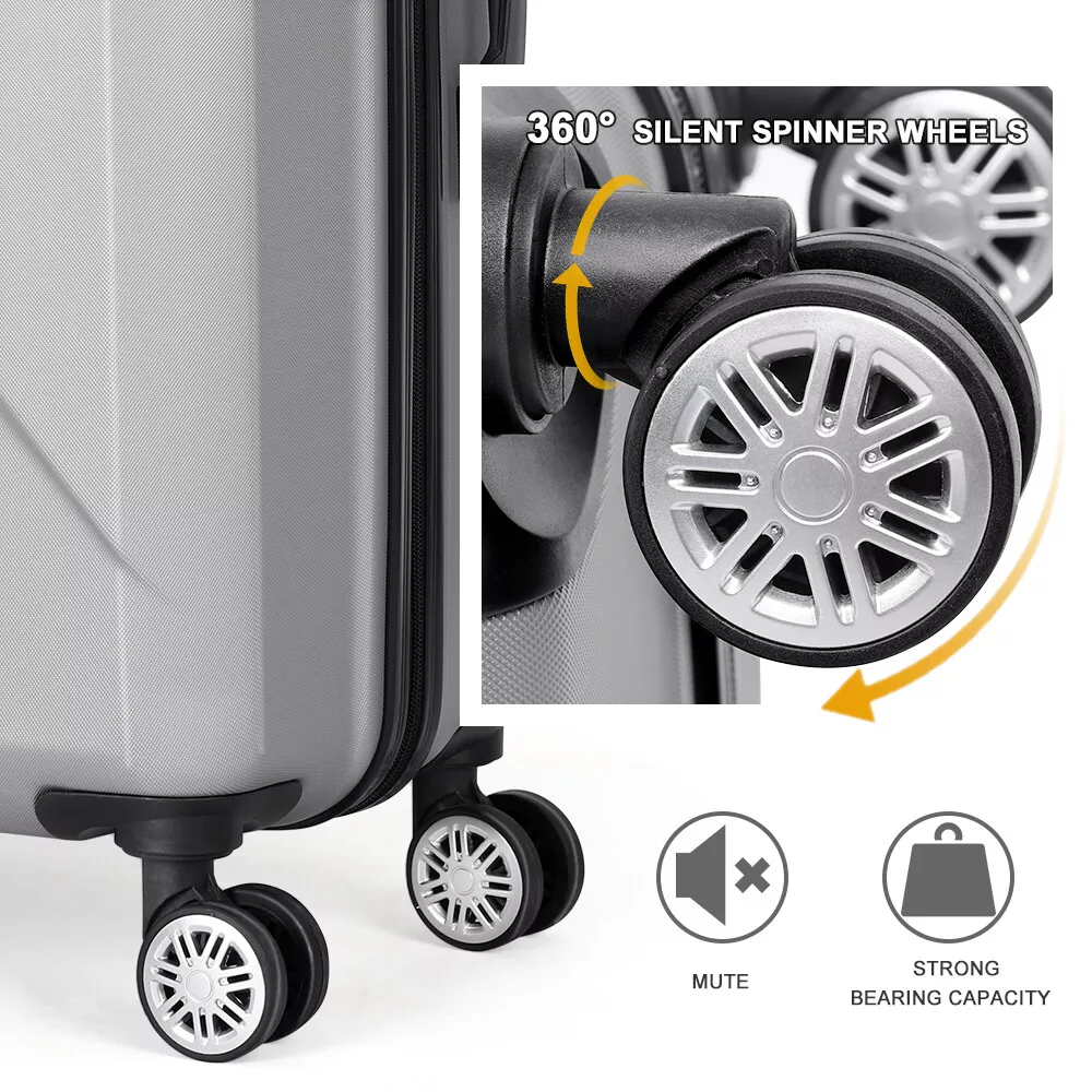 Suitcase Grey 3pcs Set - Image 4
