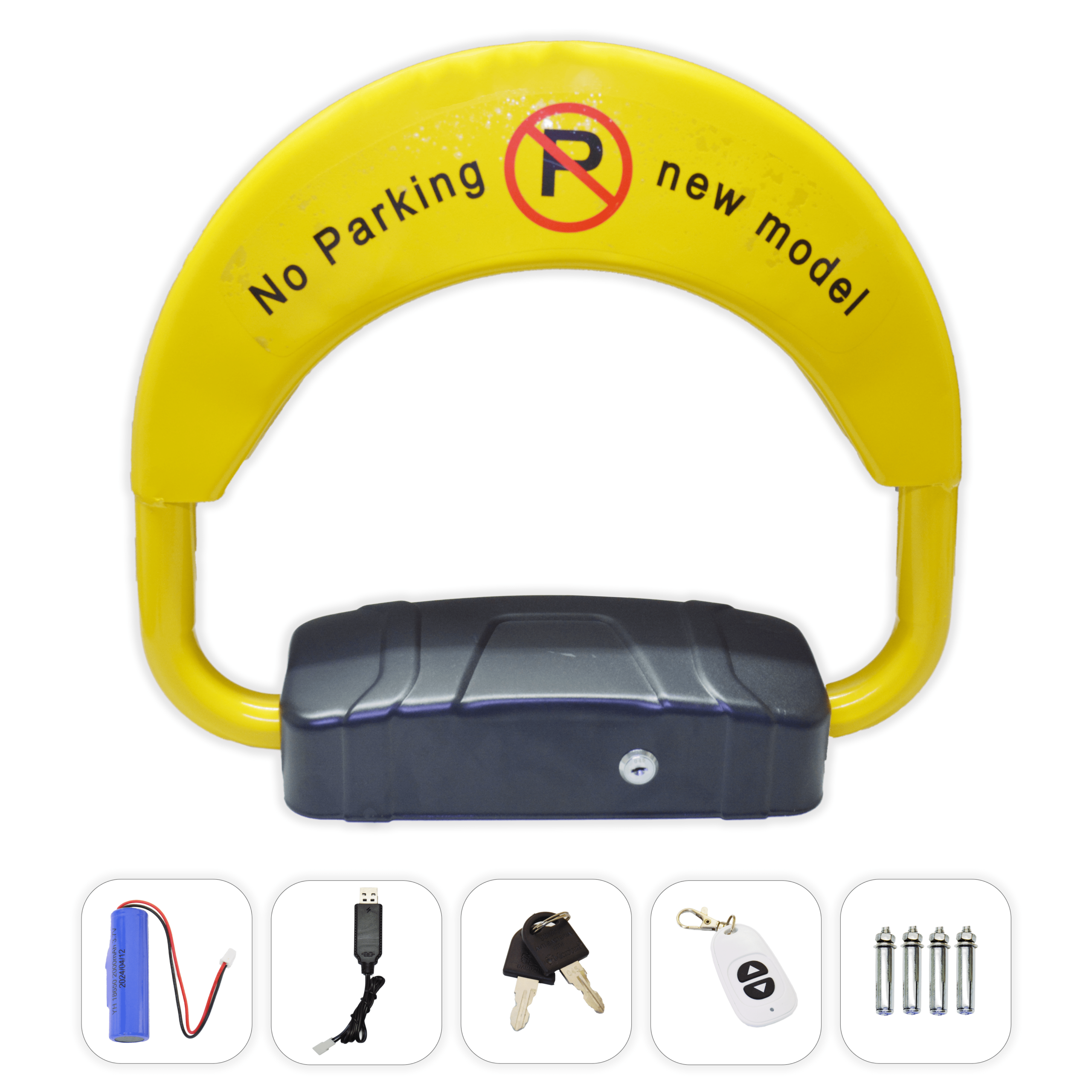Car Parking Lock With Rechargeable Battery