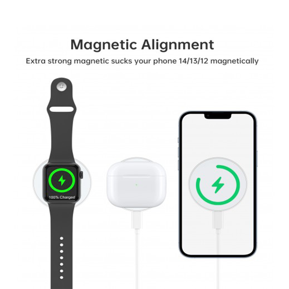 3 IN 1 Magnetic Wireless Charger 15W - Image 5