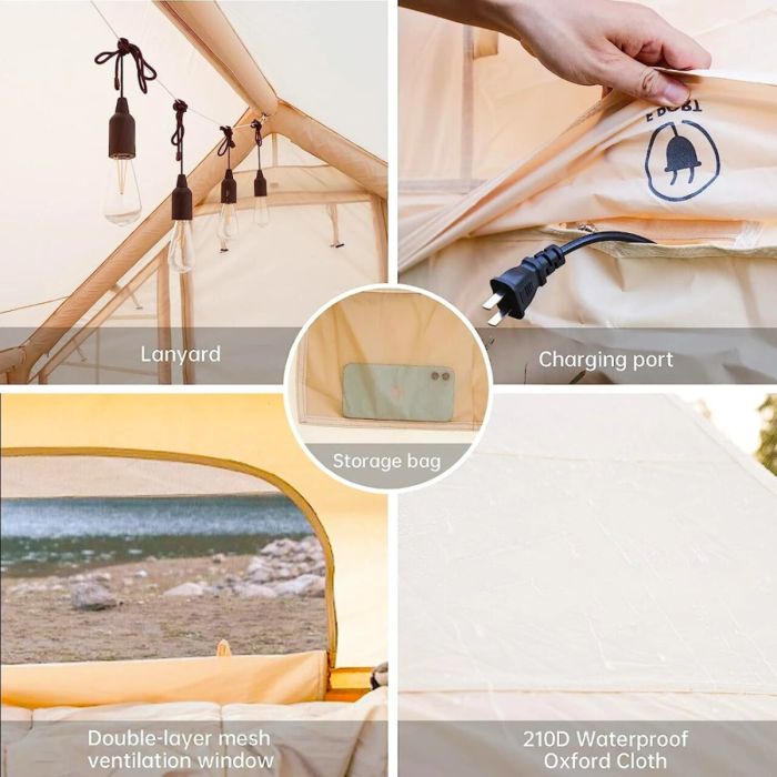 Inflatable Waterproof Camping Tent 3 x 2 x 2.1m - Image 8
