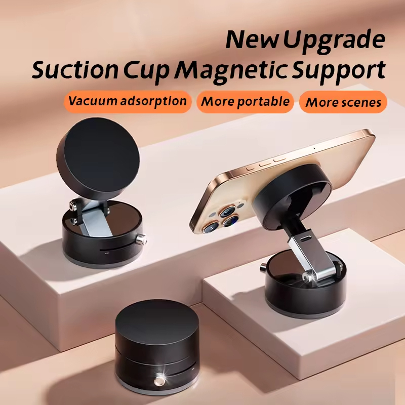 Phone Holder Vacuum Stand Type Black - Image 10