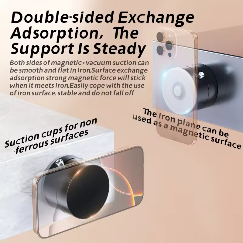 Phone Holder Vacuum Stand Type Black - Image 11