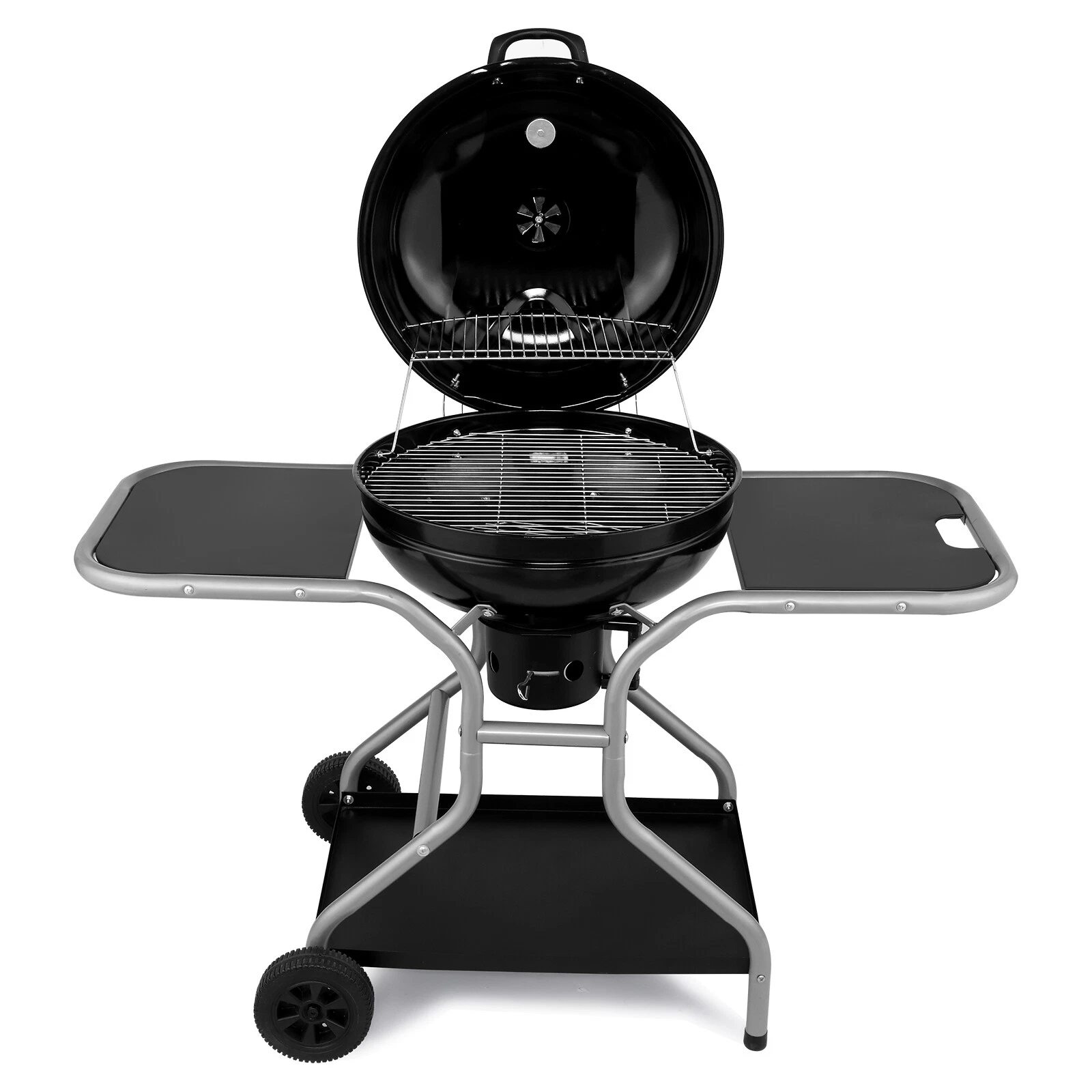 BBQ Grill With Stand Black