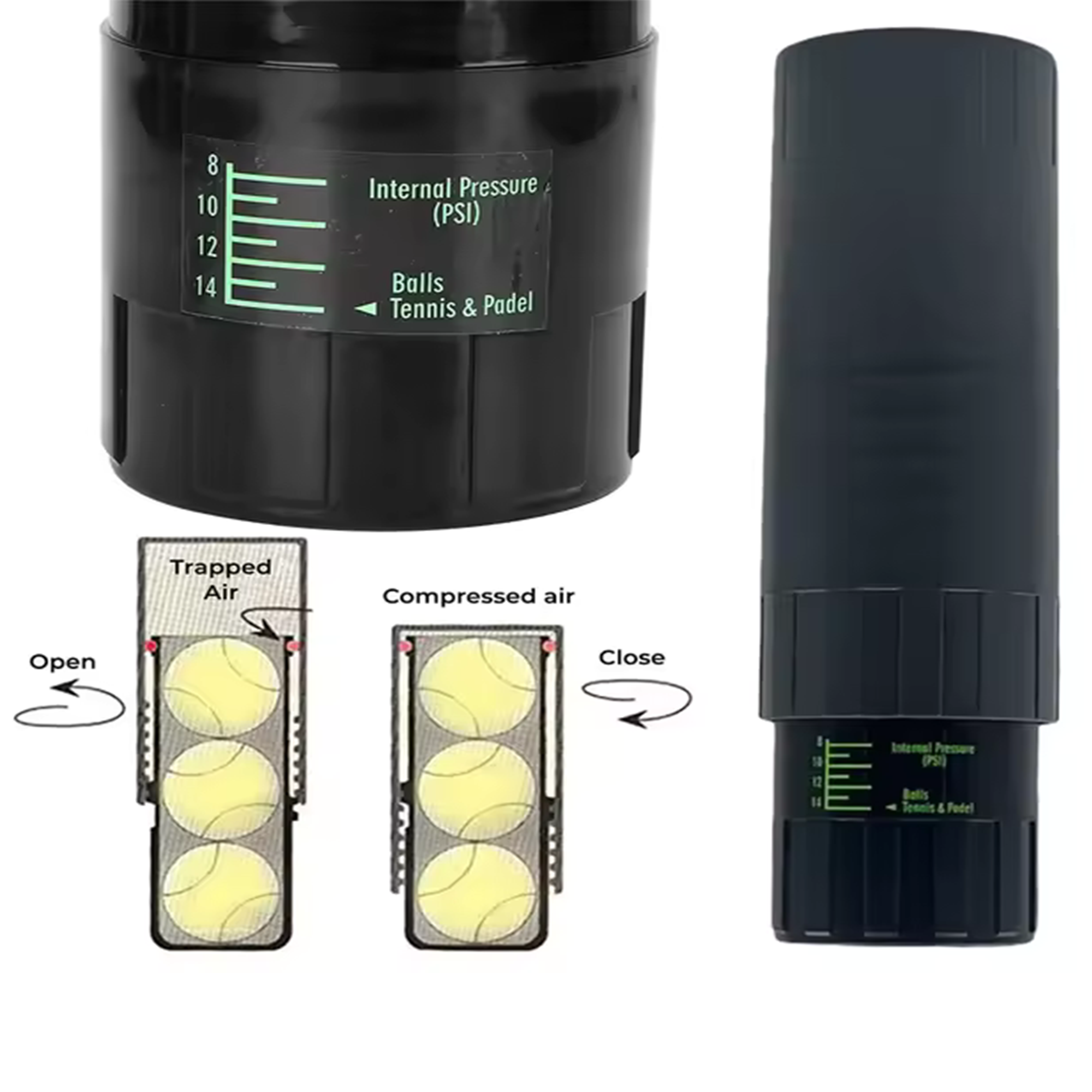 Manual Tennis Ball Pressurizer Black - Image 3