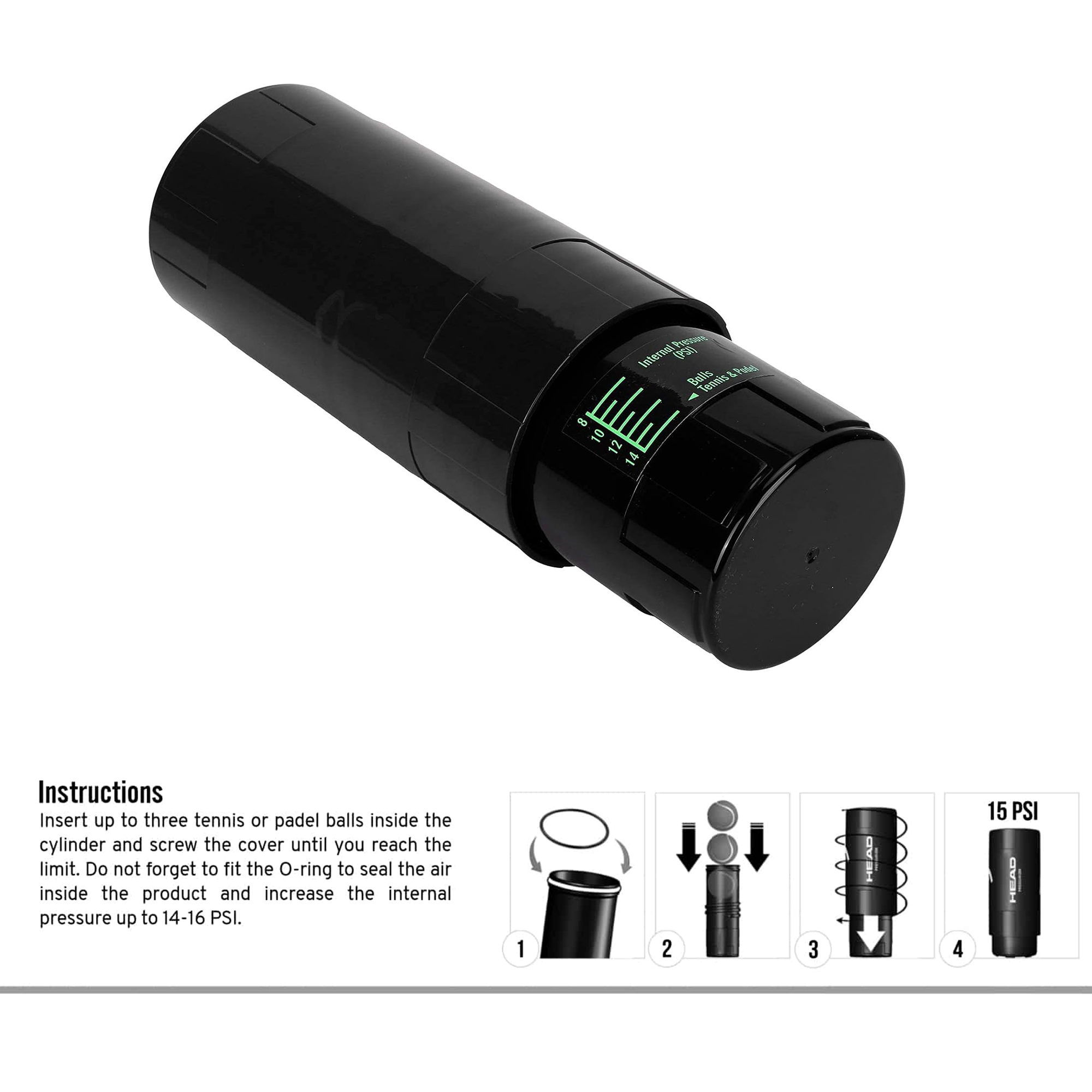Manual Tennis Ball Pressurizer Black - Image 2