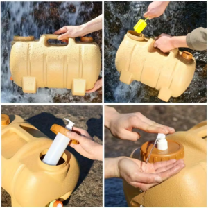 20L Portable Camping Water Jug With Soap Box