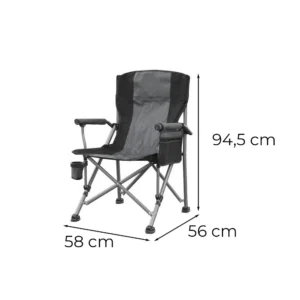 Folding Chair Grey & Black