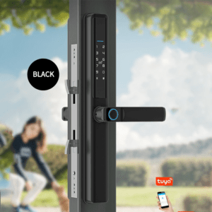 Smart Door Lock Aluminium Black