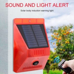 Solar Alarm Lamp with Motion Sensor and Remote