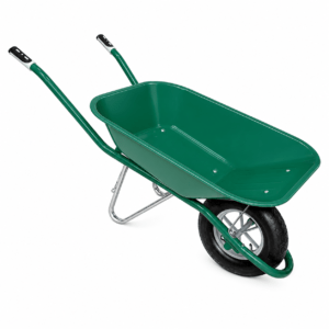 Wheel Barrow Green with Air Tire  عربانة اخضر
