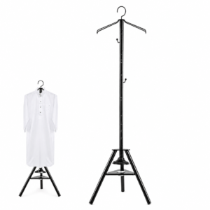 Vertical Metal Clothes Hanger with Incense Burner 187cm