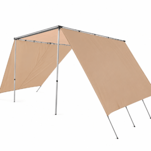 HI-TEX 2.5 x 1.6m Car Side Awning with Pull Out Shade for Outdoor Camping With 2 Extensions