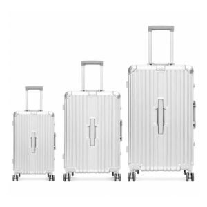 Suitcase Aluminum Frame White [ 51-61-71 CM ]