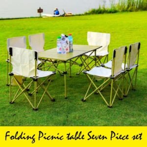 Foldable Picnic Table [ 7-Pcs Set ]