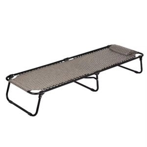 Folding Bed Brown [ 180 x 75 x 33.5 ]