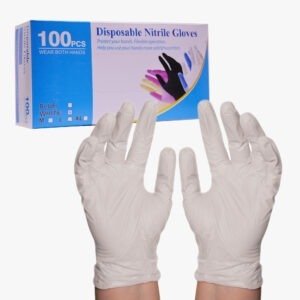 Disposable Nitrile Gloves [ White ]