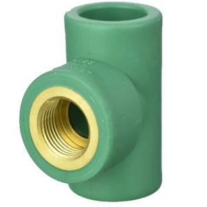PPR TEE THREADED 3/4" x 3/4" x 1/2"