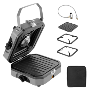 Outdoor Gas Stove 2 Burner With Grill