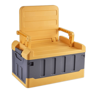 Camping Storage Box with Chair Yellow