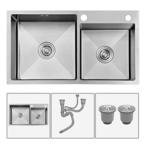 Sink Stainless Steel Chrome [ Quality A ] 85 x 45 mm