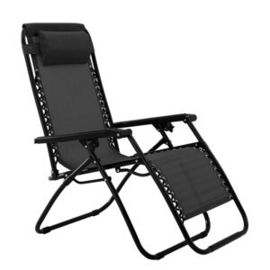 Foldable Camping Zero Gravity Chair Black
