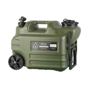 28L Large Capacity Collapsible Water Storage Bucket with Wheels & Pull Handle