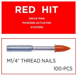 Red Hit Nails M6 1/4"