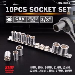 Socket Set 3/8" [ 10-Pcs ]