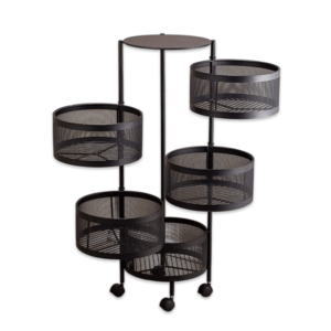 Rack Round Black 5-Layer
