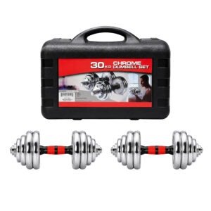 Adjustable Chrome Dumbbell [ 30-Kgs ]