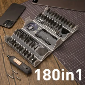 Cordless Screwdriver Silver 180 in 1
